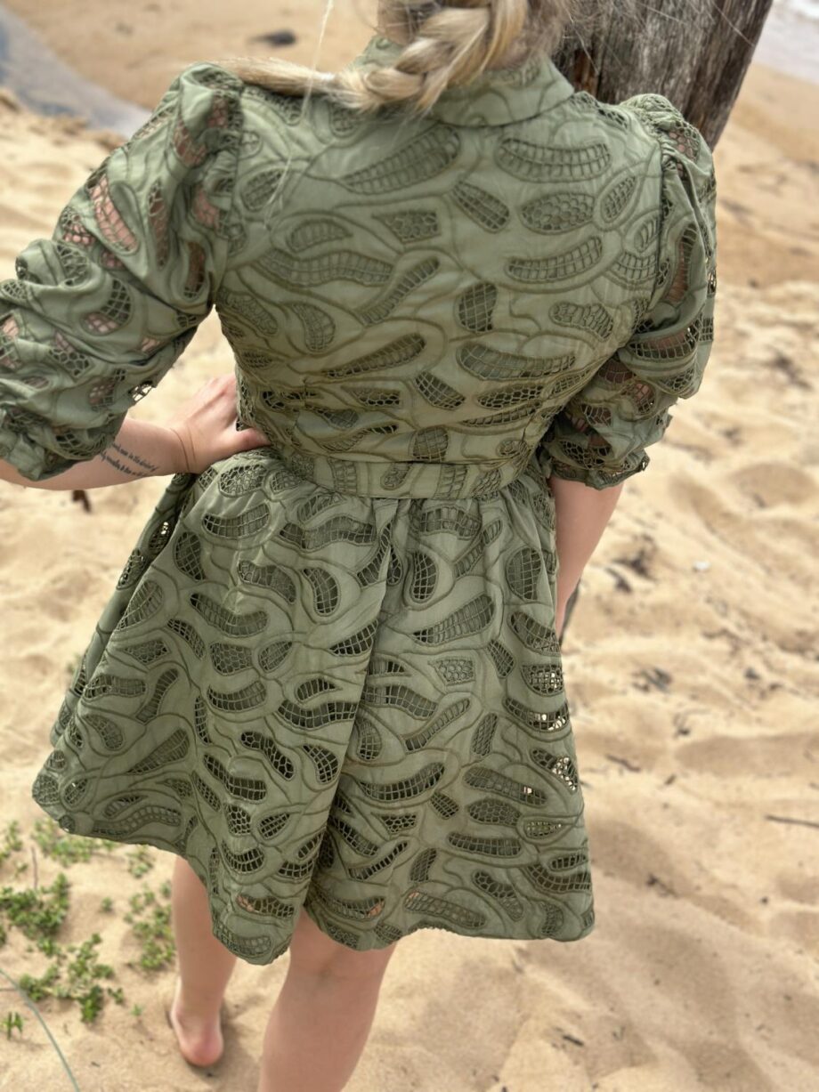 Selected Femme Allia Short Shirt Dress Olivine