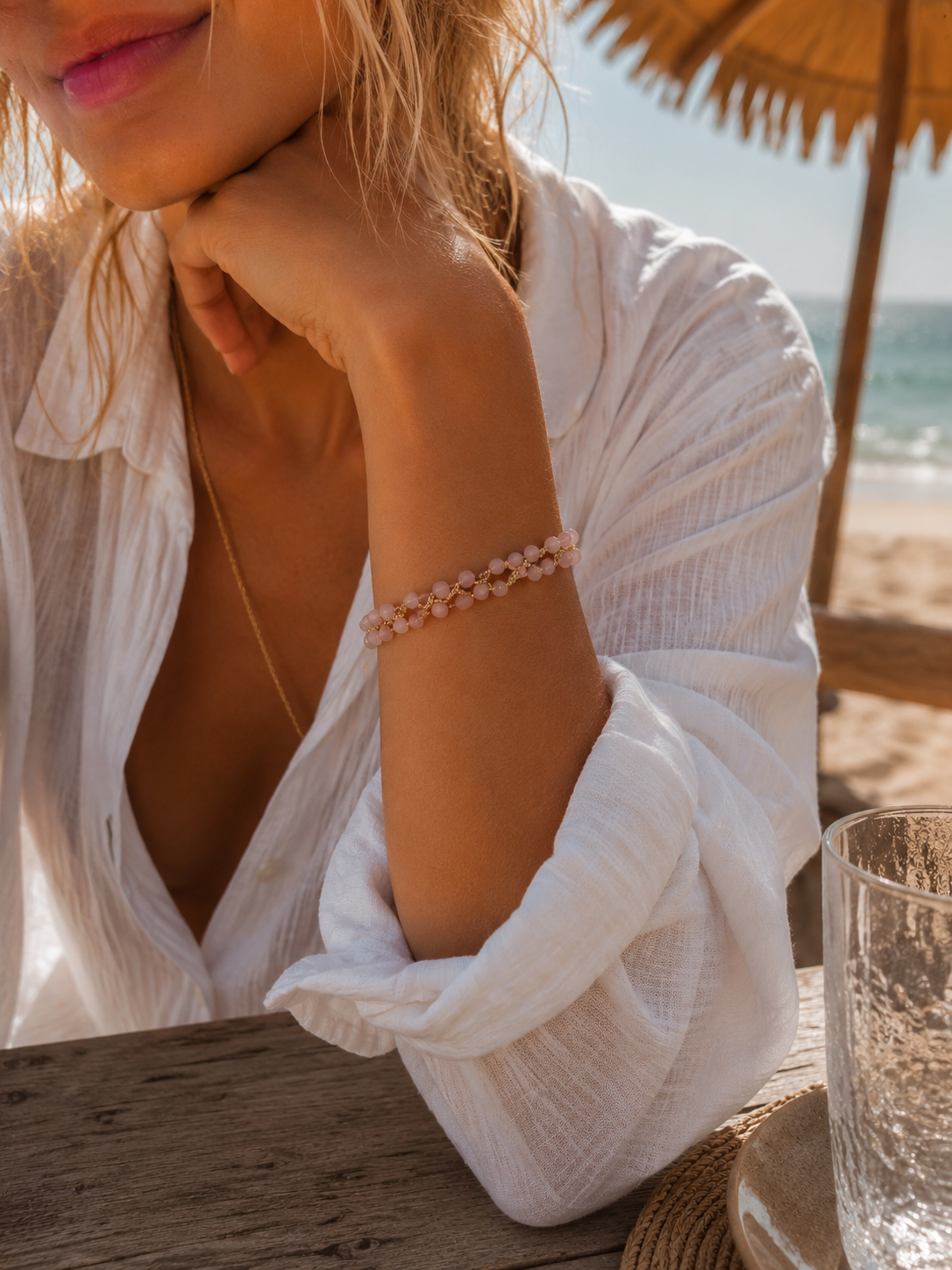 IBU Jewels Jill Jake Ruby Armbånd AN22 – Håndlaget armbånd med rubin halvedelsten