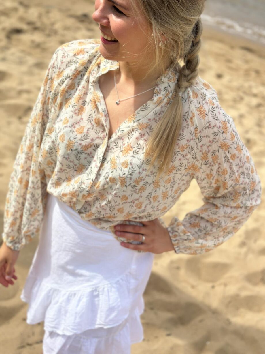 Neo Noir Sommie Field Blouse Light Yellow