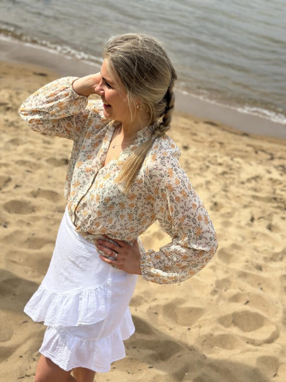 Neo Noir Sommie Field Blouse Light Yellow