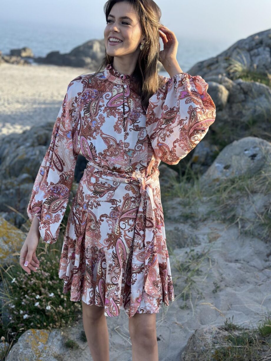 RAVN RAVN Aliah Dress Orange Paisley