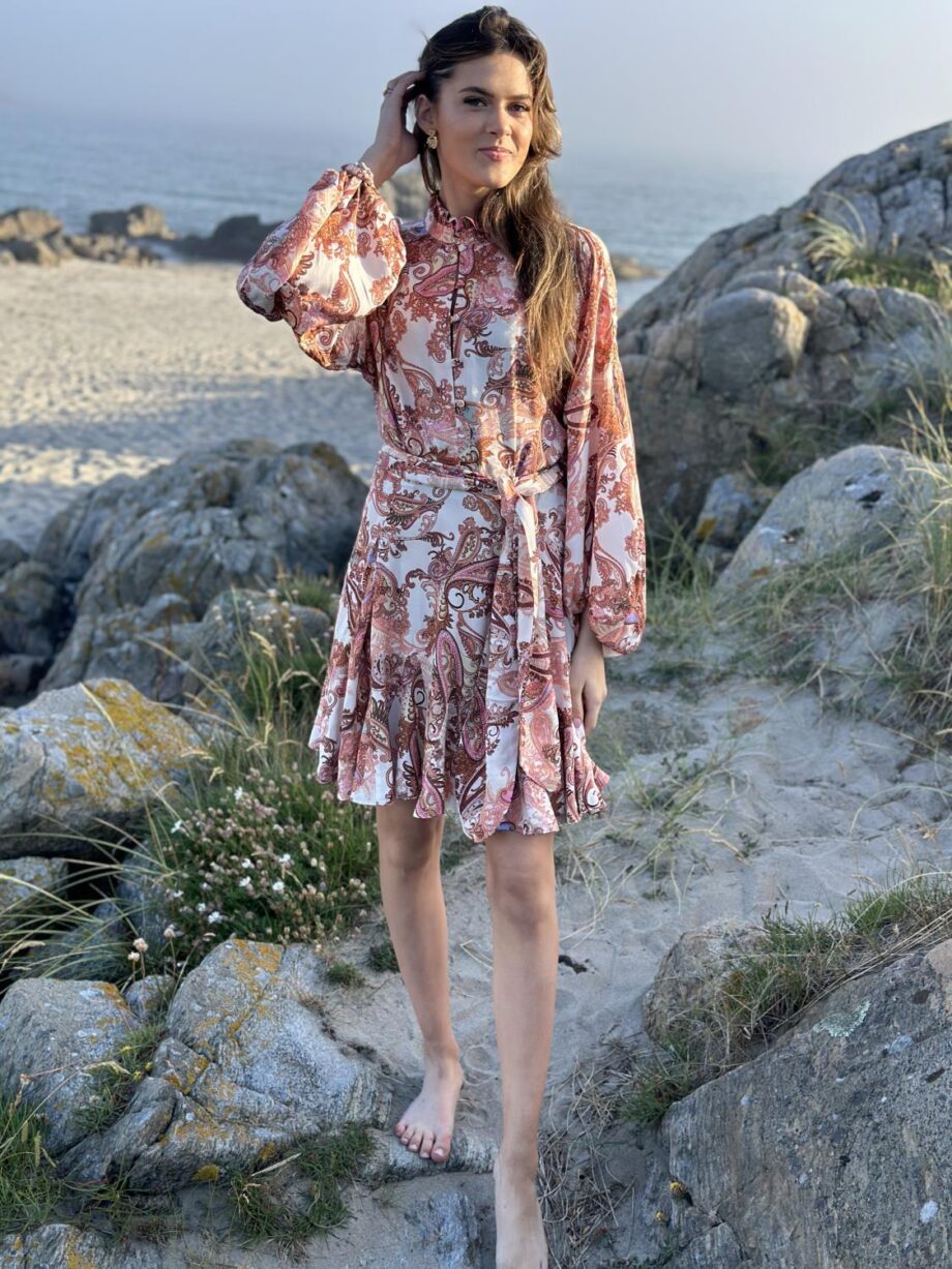 RAVN RAVN Aliah Dress Orange Paisley