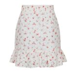 Neo Noir Bekka Embroidery Rose Skirt