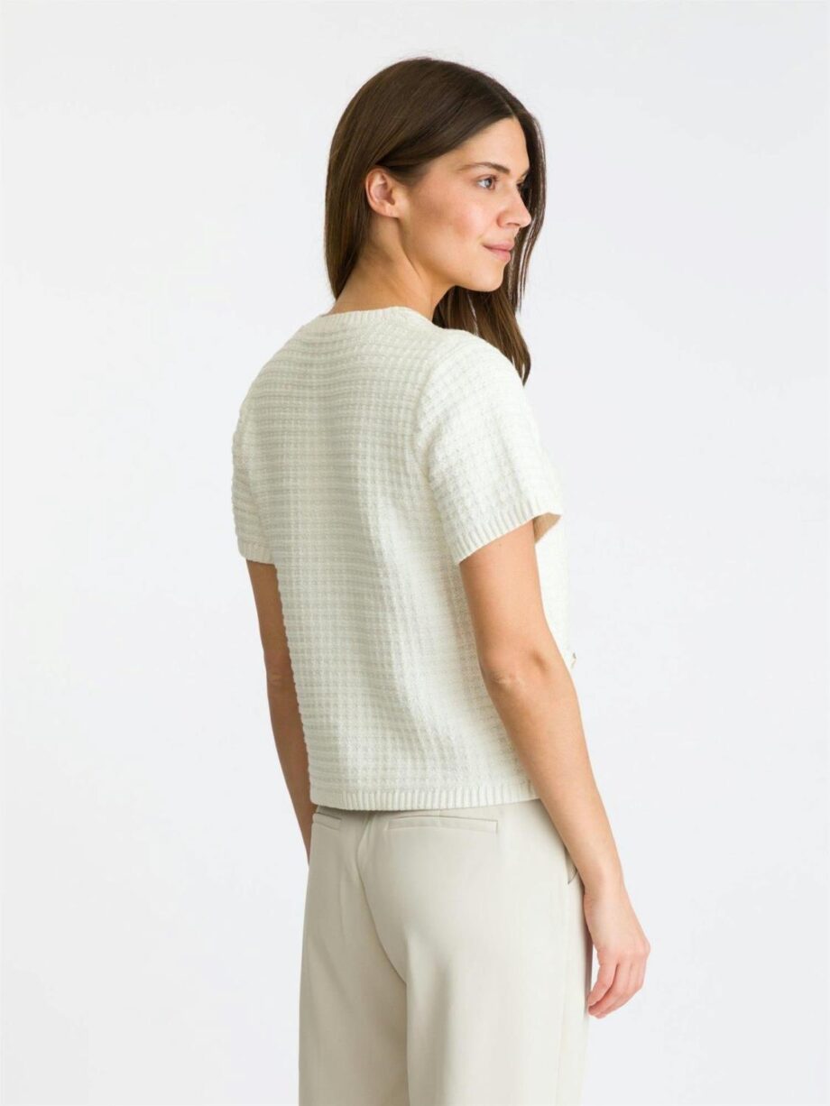 Neo Noir Masha Knit Cardigan White