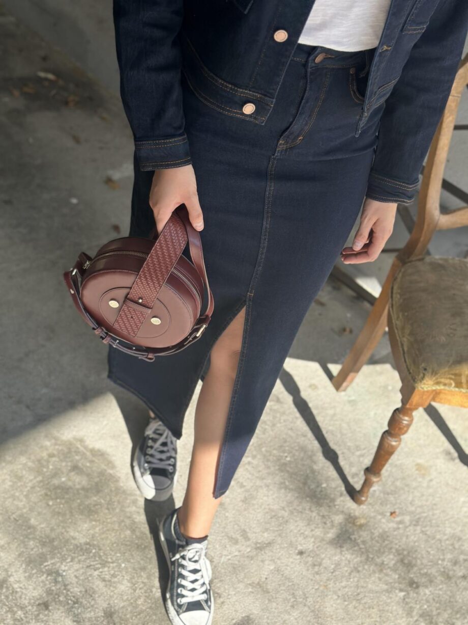 My Essential Lara Skirt Dark Blue Un-Wash