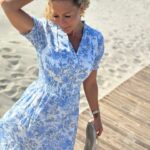 Neo Noir Kanza Rose Field Dress Light Blue
