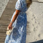 Neo Noir Kanza Rose Field Dress Light Blue