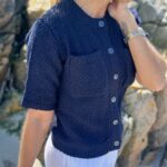 My Essential Wardrobe Carry Knit Cardigan Sky Captain Blue