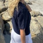 My Essential Wardrobe Carry Knit Cardigan Sky Captain Blue