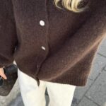 BY IC Ida Cardigan Dark Brown
