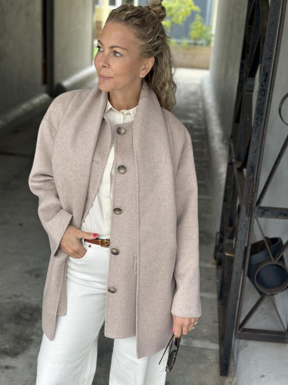 Selected Femme Pam Handmade Scarf Jacket