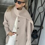 Selected Femme Pam Handmade Scarf Jacket