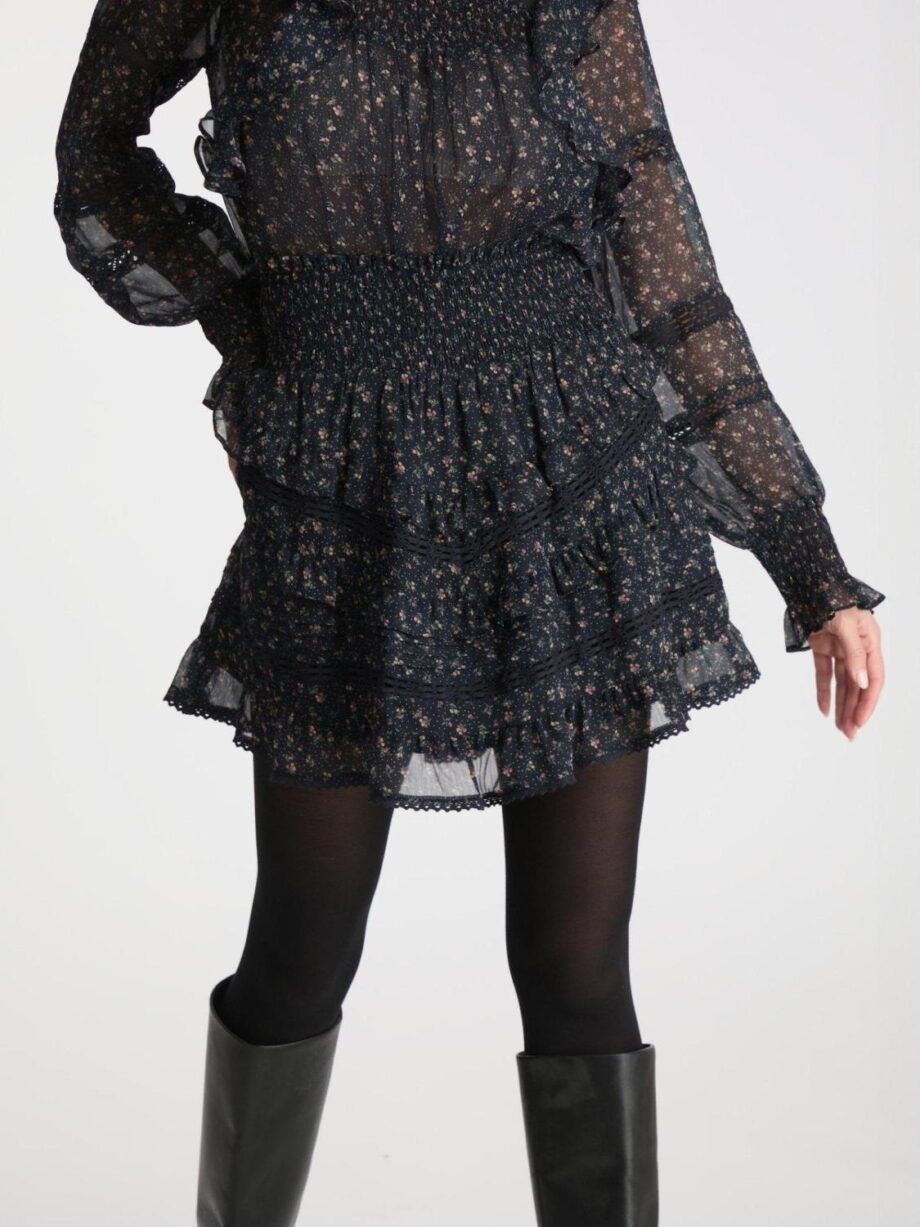 Neo Noir Donna Mini Rose Skirt