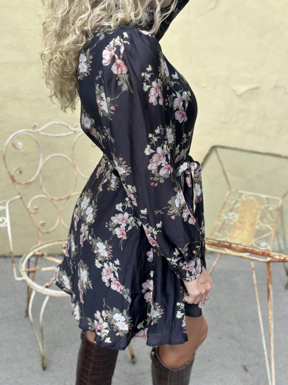 Neo Noir Heidi Print Flower Dress