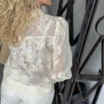 Neo Noir Amara Big Embrodery Blouse