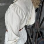 YAS YASPIL Bow Shirt Creme