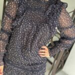 Neo Noir Sarna Mini Rose Blouse