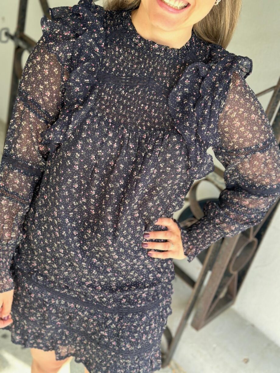 Neo Noir Sarna Mini Rose Blouse