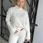 Yas Babette Knit Pullover White