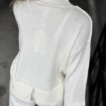 Yas Babette Knit Pullover White