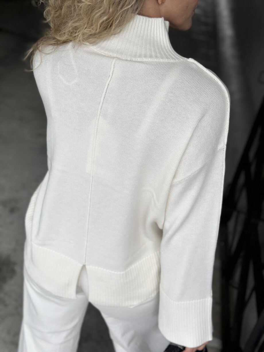 Yas Babette Knit Pullover White