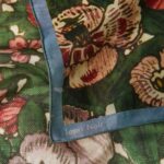 Tapis Noir Light Green Bloom Scarf 67x67