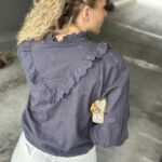 Neo Noir Degas Blouse Dark Grey