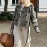 BY IC Alma Trenchcoat Green