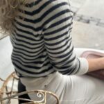 Arnie Says Fiona Stripe Offwhite/Charcoal