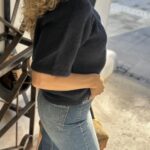 YAS Anne 2/4 Knit Navy