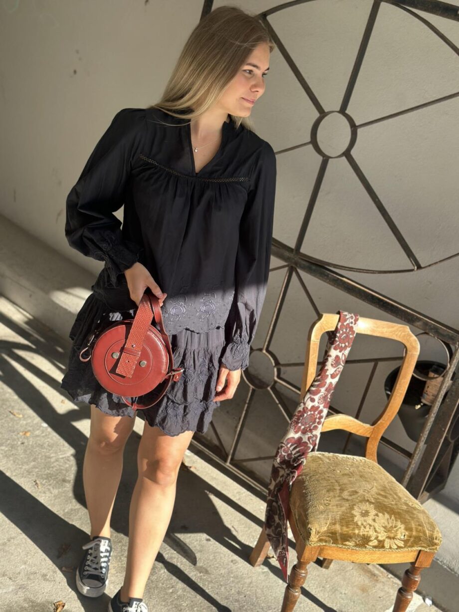 Neo Noir Heline Emb Blouse