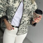 Neo Noir Hema Stencil Quilt Jacket