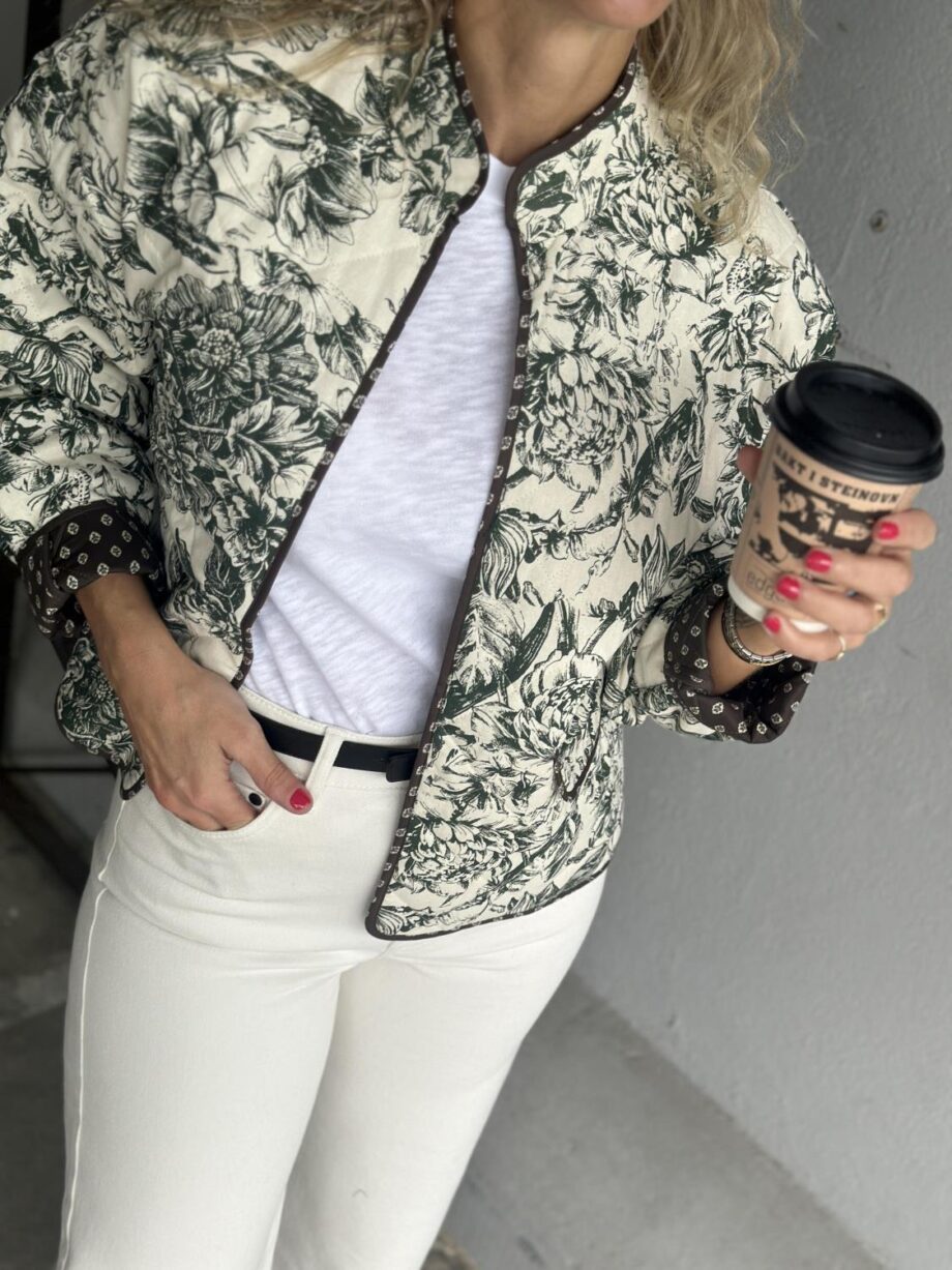 Neo Noir Hema Stencil Quilt Jacket