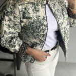Neo Noir Hema Stencil Quilt Jacket