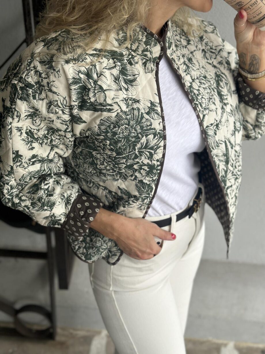 Neo Noir Hema Stencil Quilt Jacket