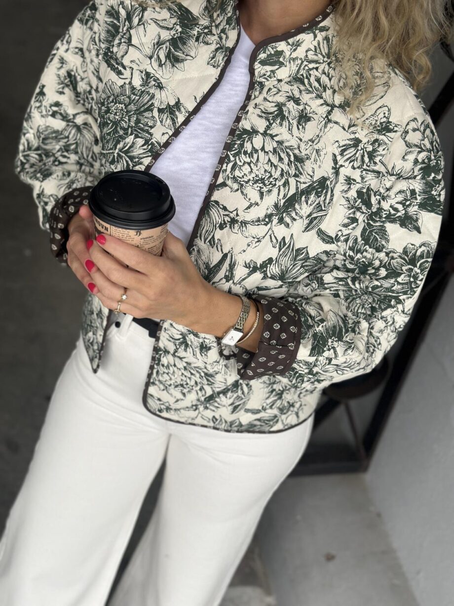 Neo Noir Hema Stencil Quilt Jacket