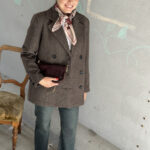 My Essential Wardrobe Frannie Short Coat Seal Brown
