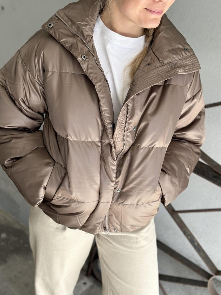 My Essential Wardrobe Glossy Down Jacket