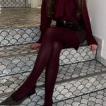 Vouge Strømpebukse Deep Burgundy Tights 40 DEN