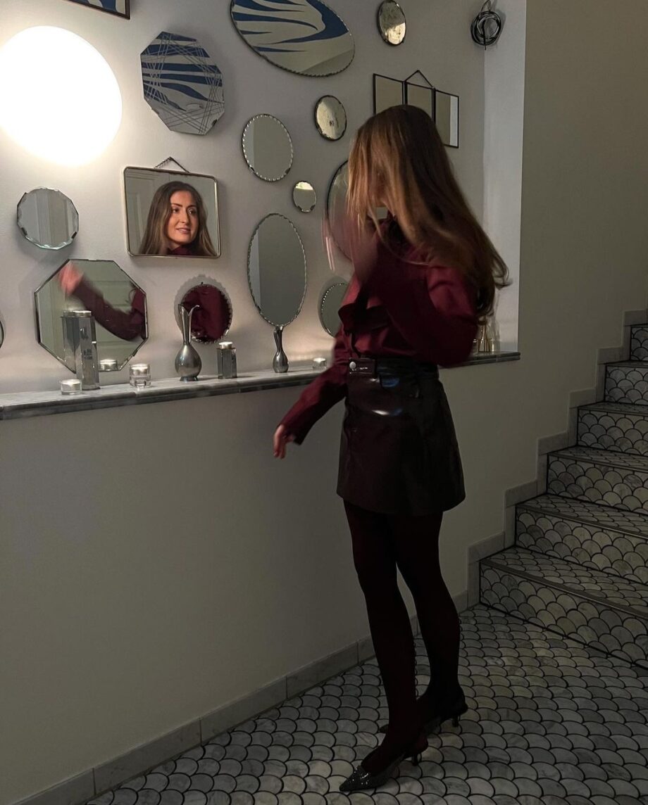 Vouge Strømpebukse Deep Burgundy Tights 40 DEN