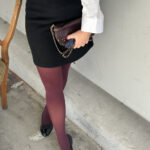 Selected Femme Short Wool Skirt Black