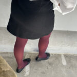Selected Femme Short Wool Skirt Black