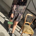 Neo Noir Sahra Flower Print Dress