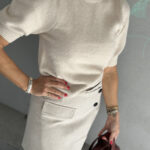 Neo Noir Martha Bow Knit Tee