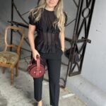 Selected Femme Iris Oneck Top Black