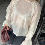 Selected Femme LS o-neck Top Angora