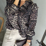 Neo Noir Aurika Leo Voile Bluse