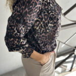 Neo Noir Aurika Leo Voile Bluse