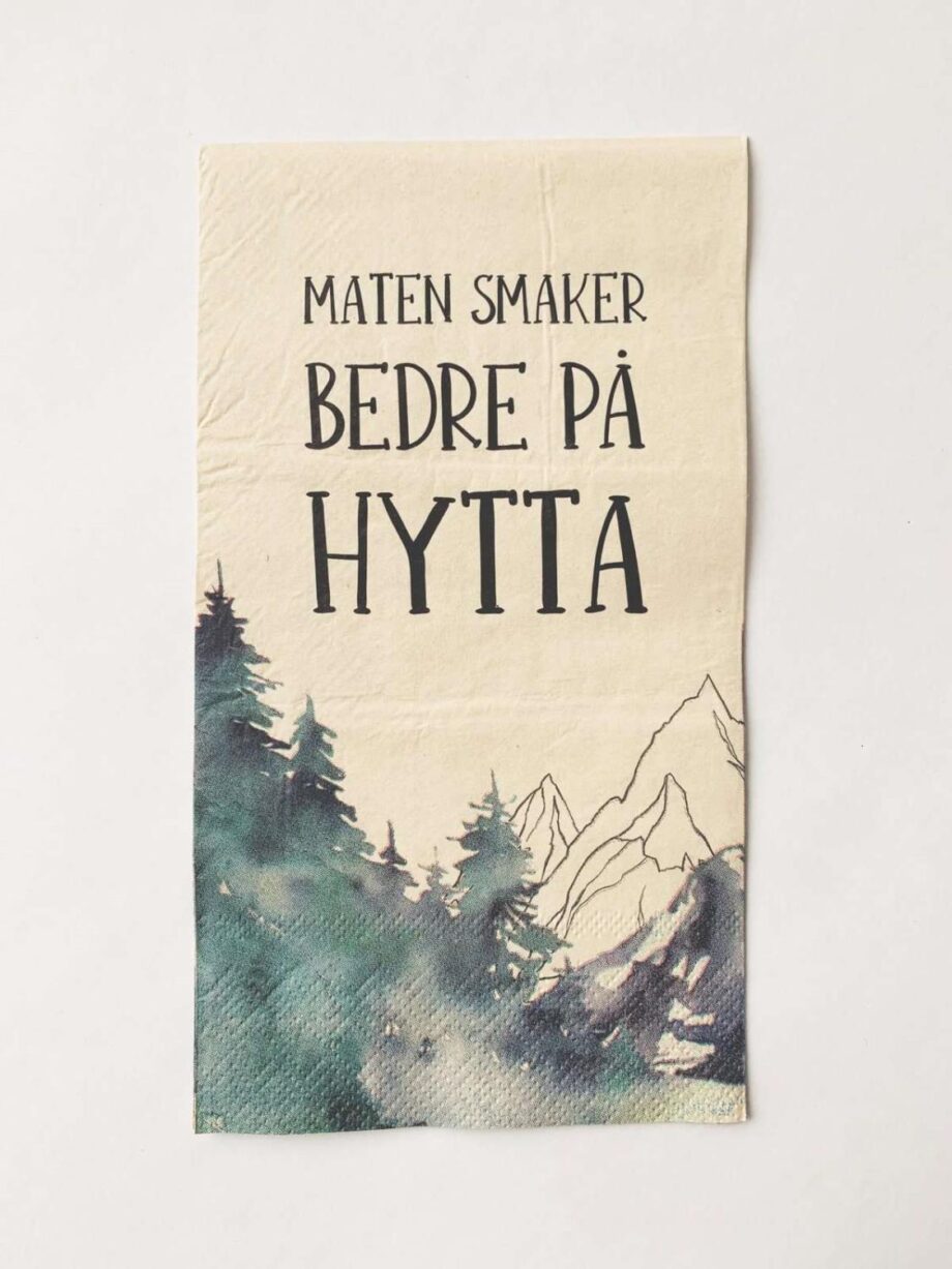 Trend Design Servietter Maten smaker bedre på hytta