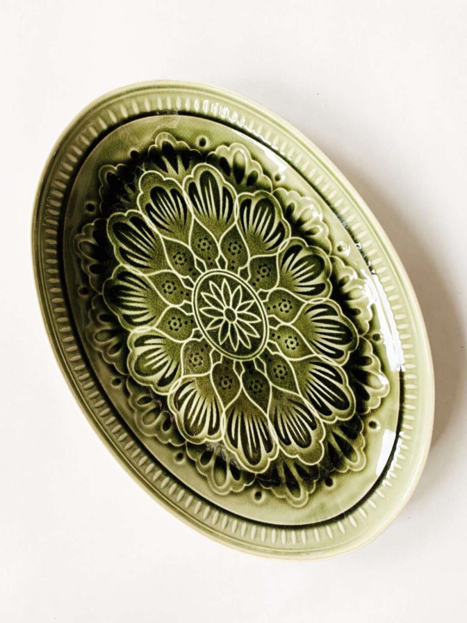 Trend Design Valborg serveringsfat 41×28 cm grønn